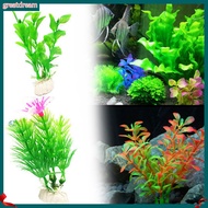 greatdream|  10Pcs/Set Simulation Water Plant Non-fading Landscaping Decoration Plastic Fake Fish Tank Grass Ornament for Aquarium