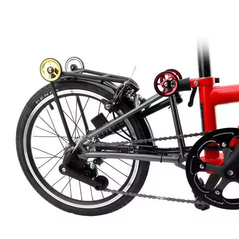 Litepro For Brompton Bicycle Aluminum Alloy Easy Wheel Folding Bike Refitting Portable Bearing Pushi