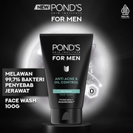 PONDS Skin Institute for Men Anti Acne & Oil Control ICY FOAM 100g - FACIAL WASH Pria Melawan Jerawa