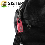 SISTERWD Suitcase Combination Lock, Digit Anti-theft Mini Combination Padlock, Fashion Plastic 3 Dial Digit Password Lock Backpack Combination Lock Bag