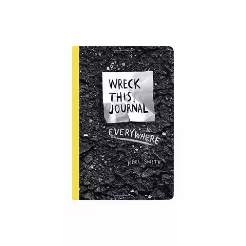 Wreck This Journal Everywhere By Keri Smith 144 pages English Original Book Wreck This Journal (Blac