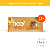 Heal Signature Chocolate Protein Shake Powder - 15 Sachets Bundle (HALAL - Suitable For Meal Replacement Dairy Whey Protein)