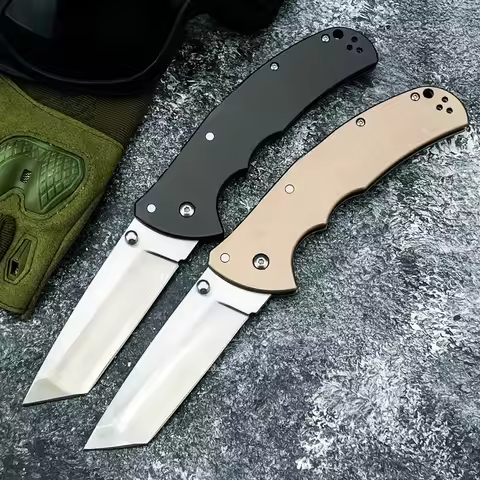 Top Quality Professional Folding Knife D2 Blade Aluminum Handle Military Useful Knife Hunting Knives