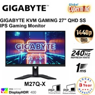 GIGABYTE M27Q-X 27'' SS IPS / 2560 x 1440 (QHD) | 1ms / 240Hz Gaming monitor / USB-C [3 Years Local Warranty] (Brought to you by Global Cybermind)