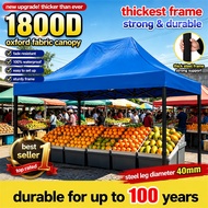 5 layers thickened Night Market Canopy 6x6 8x8 10x10 10x15 10x20Ft Full Black pole Frame Folding Can