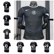 2025-26 Season Chelsea Third Away Player Version Short Sleeve Jersey Cucurella Neto Enzo Fernández P