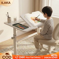 Ergonomic Height Adjustable Tiltable Kids Study Table 2 in 1 Drawing Writing Multifunctional Art Des