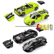 TH 1: 64 Porsche 918 Spyder Hybrid Supercar Alloy Car Model Trence