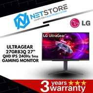 LG 27" ULTRAGEAR™ 27GR83Q IPS QHD 240HZ GAMING MONITOR - 27GR83Q-B.ATS