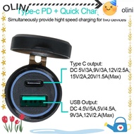 OLINI Car Charger Portable For BMW Universal Motorcycle  Quick Charge