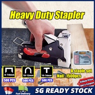 【sg】All-Steel Staple Gun Tacker U-Shape Nails Stapler Rapid Heavy Duty Staple Tool All type Stapler Staples Remover
