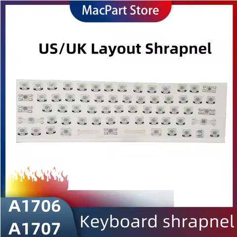 A1706 A1707 Keyboard shrapnel Suitable for 13" 15" A1706 A1707 EMC 3071 3163 3072 3162 keyboard Key
