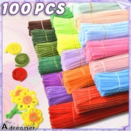 100Pcs Fuzzy Wire Chenille Stems Colorful Fuzzy Twist Wires for DIY, Crafts & Educational Toys