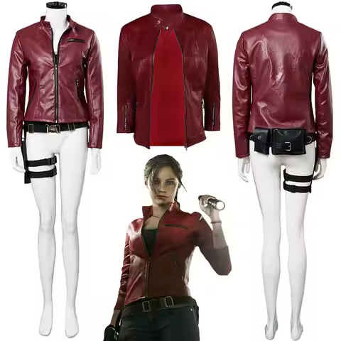 Claire Redfield Adult Women Cosplay Disguise Battle Suit Biohazard Game Resident Costume Fantasia Dr