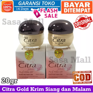 Bayar di Tempat Citra Gold Krim Siang dan Malam Pearly White UV Day and Night Cream 20gr Original Ho