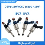 1PCS-4Pcs Fuel Injectors 4350R0060 16600-4350R Compatible For Renault Clio Megane Dacia Duster Lodgy