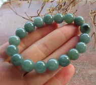 Certified Icy Green Burma 100% Natural A JADE Jadeite Bead Beads Bangle Bracelet 手链 634220 TN
