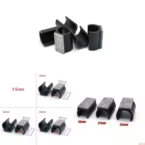 Q84D Pack of 10 Multipurpose Felt Chair Glides for Cantilevers Chairs Floor Protective and Noise Red