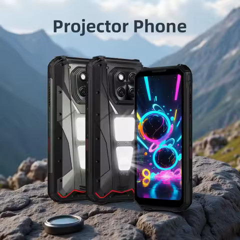 World Premiere DOOGEE V Max Play 5G Projector Rugged Phone 20500mAh Dual Camping Lights Dimensity 73