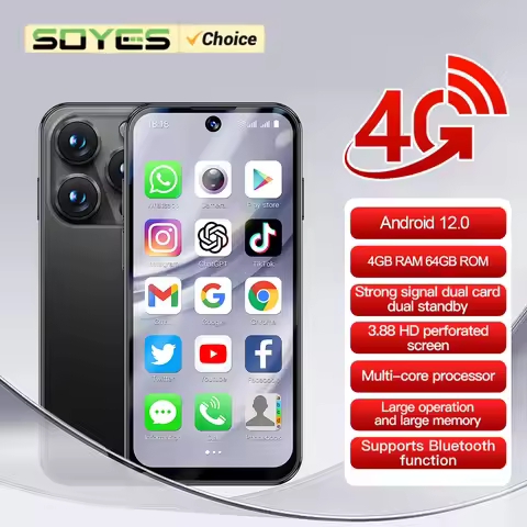 SOYES XS19 Pro 4GB RAM 64GB ROM Android 12.0 Smartphone 1950mAh Face ID 4G LTE Type-C OTG 3.88‘’ Scr