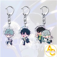 Alien Stage Holder Couples chibi keychain