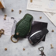 賓士Benz車鑰匙套 純手工牛皮 客製化刻字禮物 顏色款式可訂製