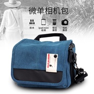 [Camera Bag Fast Shipping] Camera Bag BESNFOTO Micro Single Camera Bag DV Camera Canvas Shoulder Cam