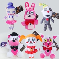 6ชิ้น18-20ซม. ห้าคืนที่ Freddy S 4ตุ๊กตาfnaf Freddy รูปหมี Bonnie Foxy ตุ๊กตาของเล่นยัดไส้ตุ๊กตาตัวต
