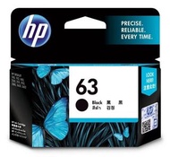 HP 63 黑色原廠墨盒 (F6U62AA)