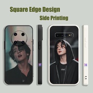 Casing For Samsung A52 A51 A21S A71 M10 M12 A52S A30S A50S bts Jeon Jungkook Park Jimin Min Yoongi UHW06 Phone Case Square Edge