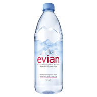 EVIAN NATURAL MINERAL WATER 1L (CESTI)