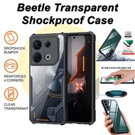 Infinix Hot 40i/40 Pro/Smart 8 Pro/GT 10 Pro/Note 30 Pro/12 2023/ Hot 30/30i/20i/ 10/11/12 Play Beetle Transparent Shockproof Case Casing Cover