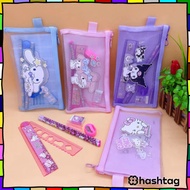 Hastag_iD Whimsical Stationery Bundle 7 in 1 Stationery Set/ Ziplock Stationery Pouch Set Sanrio Mot