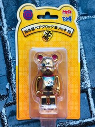 全新 Bearbrick 100% 金色 招財貓 千萬兩 招福 金招財貓