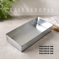 Brownie pan Square pan 10x10 15x10 20x10 22x10 height 4 cm loyang kek empat segi baking tray