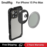 （blue store） SmallRig 15 Pro Max Cage Mobile Cellphone Cage Vlogging Dual Handheld Cage Kit with Wir