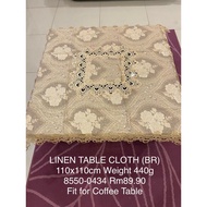 Linen Square Table Cloth 110 X 110 cm Square Table Mat
