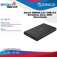 Orico 2189U3 2.5" USB 3.0 External Sata HDD Enclosure Black