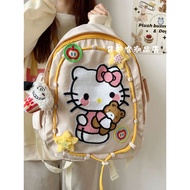 beg sekolah roda beg sekolah beg sekolah budak lelaki Niche Hello kitty Soft Cute Childlike Cute Min