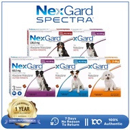 Nexgard Spectra for dog 3 Tablets/Box for dog chewable Anti Tick & Flea dewormer for dog flea and ti
