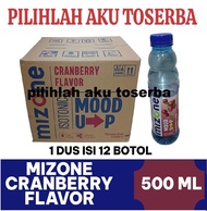 MIZONE Isotonic Mood Up CRANBERRY flavor Botol 500 ml - ( HARGA 1 DUS )