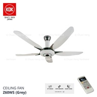 KDK Z60WS Super Deluxe Remote Ceiling Fan 150cm