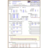 Reinforced Concrete One-Way Slab Design Excel Spreadsheet in British Standard (BS)