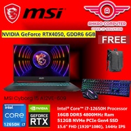 MSI Cyborg 15 A12VE-609 15.6'' FHD 144Hz Gaming Laptop ( I7-12650H, 16GB, 512GB SSD, RTX 4050 6GB, W