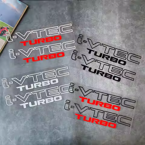 For Honda I-VTEC TURBO Car Stickers Reflective and Waterproof Vinyl Decal Accessories