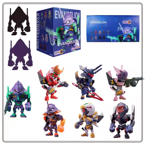 Original Bandai QMSV-C NEON GENESIS EVANGELION Blind Box EVA Initial Machine Number Q Edition Handhe