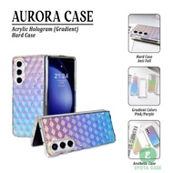 LAYAR EY-215 Aurora Hologram Case Gradient For Samsung Galaxy Z FOLD 4 / Z FOLD 5 / Z FOLD 6 / Foldi