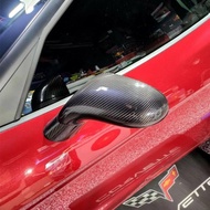 100% Carbon Fiber Side Rearview Mirror Cover Cap For Chevrolet Corvette C6 ZR1 2005-2013