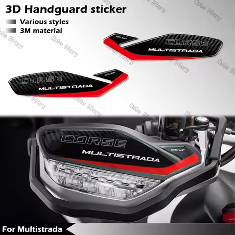 3D Motorcycle Handguard Stickers Hand Guard Shield Protection Decals For Multistrada 1260 1200 950 1