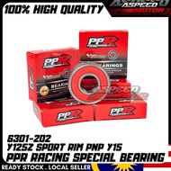 PPR RACING HIGH SPEED BEARING 6301RS-202 SPORT RIM Y125Z PNP Y15 6301 202 SPECIAL BEARING